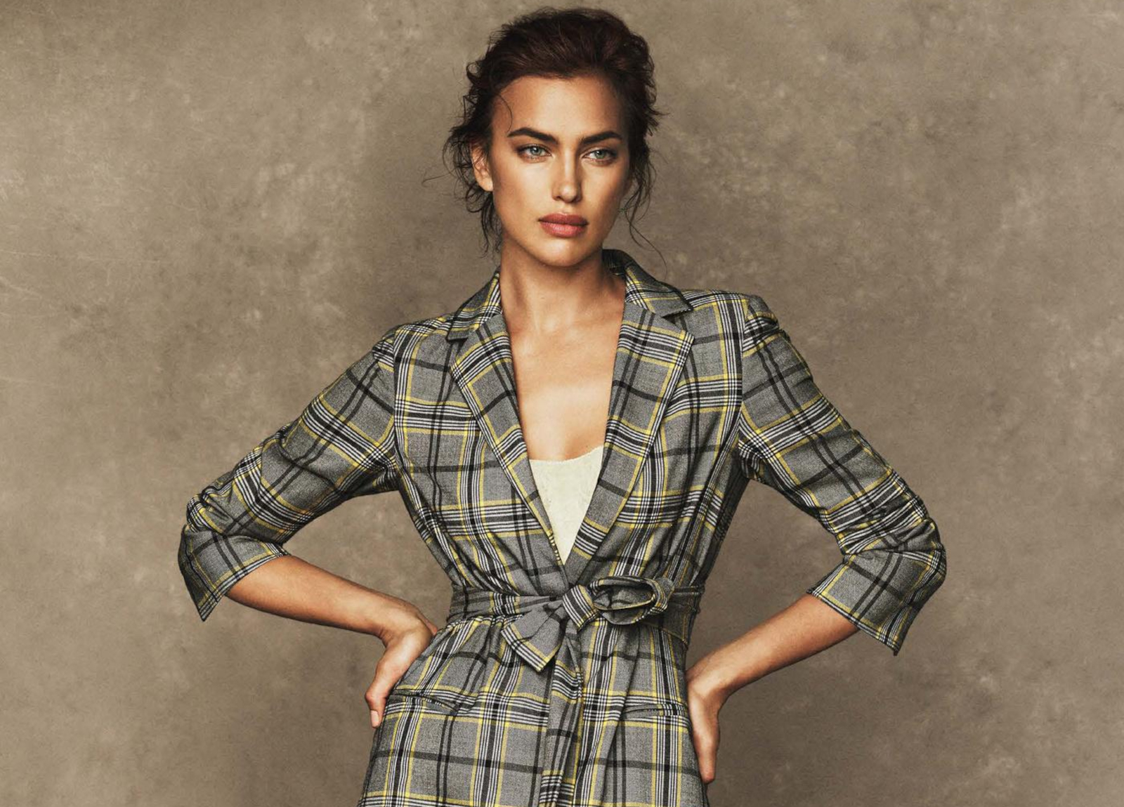 Irina Shayk for Ellen Tracy's Spring 2017 capsule collection, photographed by Mario Sorrenti in New York