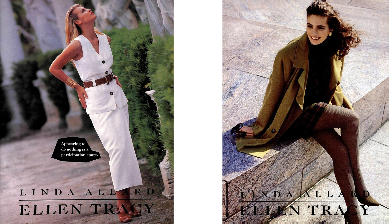 An archival Ellen Tracy campaign from the Linda Allard era